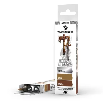   AK Interactive - PLAYMARKERS SET - TOOLS & WEAPONS (3 ref.) festékkészlet