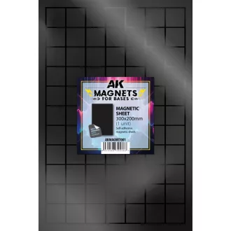 AK Interactive - MAGNETIC SHEET 300x200 - 1 unid mágneslap