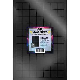 AK Interactive - SQUARE/CUADRADO 25 X 25 - 77 unid mágnes