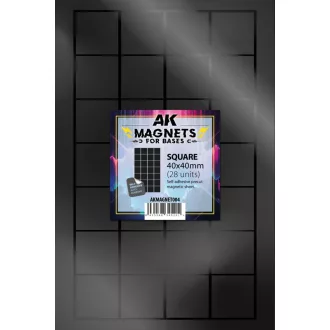 AK Interactive - SQUARE/CUADRADO 40 X 40 - 28 unid mágnes
