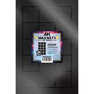 AK Interactive - SQUARE/CUADRADO 50 X 50 - 15 unid mágnes