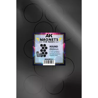AK Interactive - ROUND/REDONDO 60 Ø - 10 unid mágnes