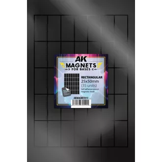 AK Interactive - RECTANGULAR 25 X 50 - 35 unid mágnes