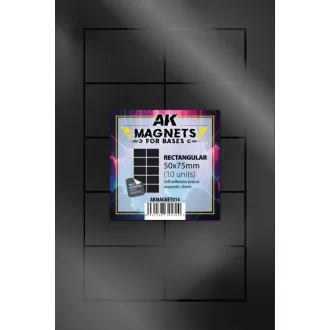 AK Interactive - RECTANGULAR 50 X 75 - 10 unid mágnes