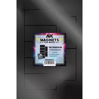 AK Interactive - RECTANGULAR 100 X 50 - 7 unid mágnes
