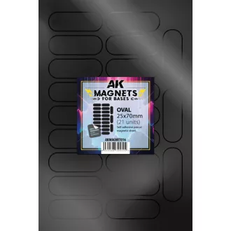AK Interactive - OVAL 25 X 70 - 21 unid mágnes