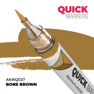 AK Interactive - BONE BROWN - QUICK MARKER festékfilc