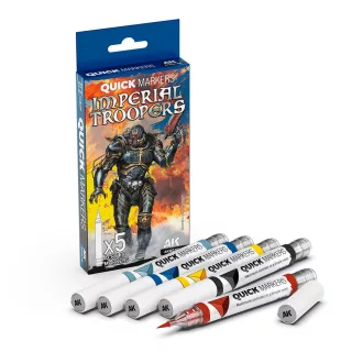   AK Interactive - IMPERIAL TROOPERS QUICK MARKERS SET festékfilc-készlet