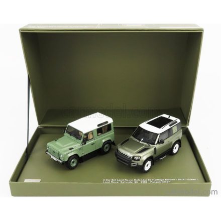 ALMOST-REAL LAND ROVER SET 2X NEW DEFENDER 90 2020 + DEFENDER 90 2015