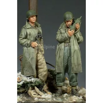 Alpine Miniatures WW2 US Army Officer Set (2 figs)