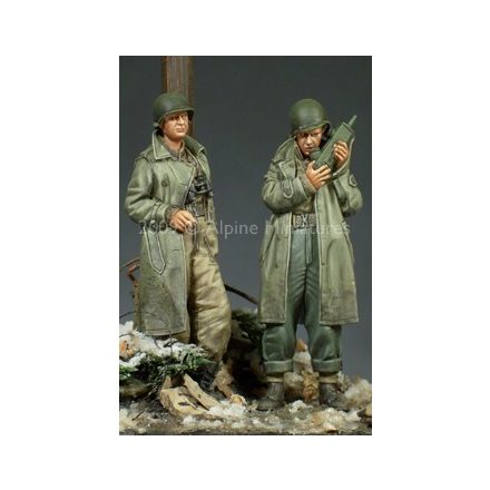 Alpine Miniatures WW2 US Army Officer Set (2 figs)