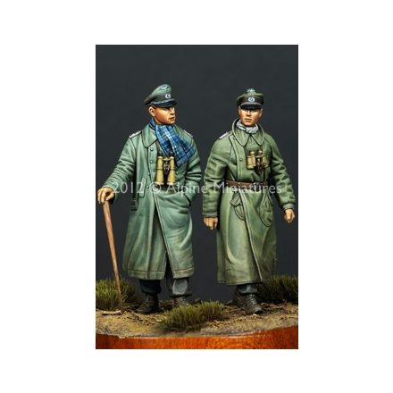 Alpine Miniatures Panzer Officer 1 Pz. Div. Set (2 figs)
