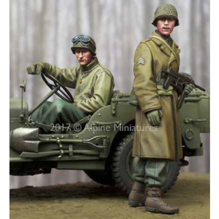 Alpine Miniatures WW2 US NCO & Driver Set (2 figs)