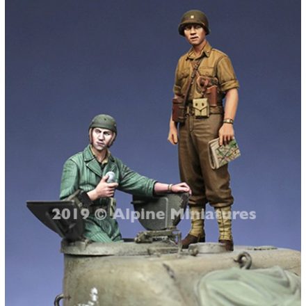 Alpine Miniatures US Tank Commander Summer Set (2 figures)
