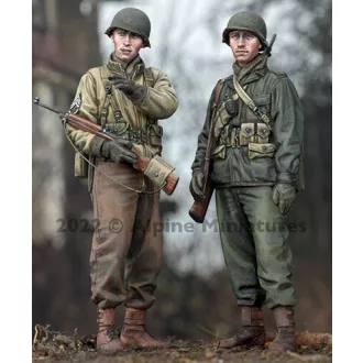 Alpine Miniatures WW2 US Infantry Set (2 figures)