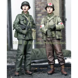 Alpine Miniatures US Infantry And Medic Set (2 figs)
