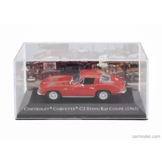   EDICOLA CHEVROLET CORVETTE STINGRAY C2 COUPE 1963 - WITH SHOWCASE