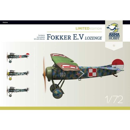 Arma Hobby Fokker E.V Lozenge Limited Edition makett