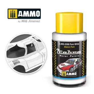   AMMO by MIG Jimenez - COBRA MOTOR Pure White makettfesték 30 mL