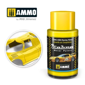   AMMO by MIG Jimenez - COBRA MOTOR Racing Yellow makettfesték 30 mL