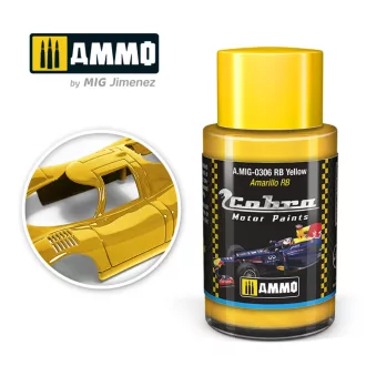   AMMO by MIG Jimenez - COBRA MOTOR RB Yellow makettfesték 30 mL