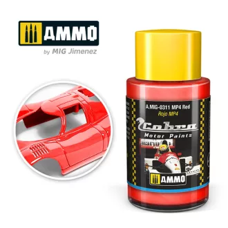   AMMO by MIG Jimenez - COBRA MOTOR MP4 Red makettfesték 30 mL