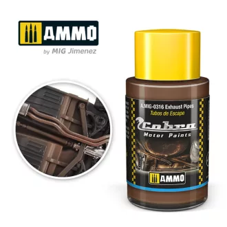   AMMO by MIG Jimenez - COBRA MOTOR Exhaust pipes makettfesték 30 mL