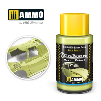   AMMO by MIG Jimenez - COBRA MOTOR Saturn Green makettfesték 30 mL