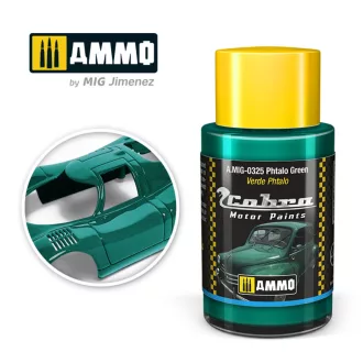   AMMO by MIG Jimenez - COBRA MOTOR Phtalo green makettfesték 30 mL