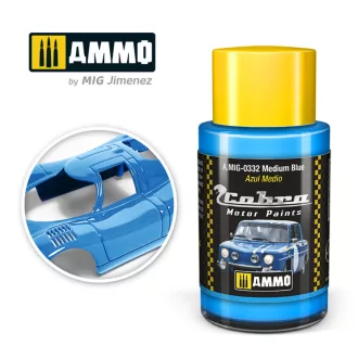   AMMO by MIG Jimenez - COBRA MOTOR Medium Blue makettfesték 30 mL