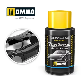   AMMO by MIG Jimenez - COBRA MOTOR Basalt Black makettfesték 30 mL