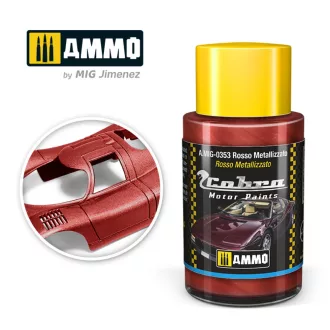   AMMO by MIG Jimenez - COBRA MOTOR Rosso Metallizzato makettfesték 30 mL