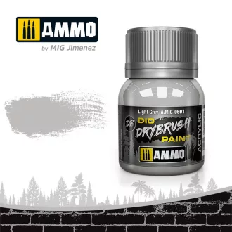 AMMO by Mig DRYBRUSH Light Grey festék