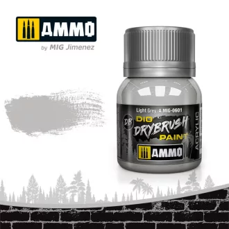   AMMO by MIG Jimenez - DRYBRUSH Light Grey szárazecset-festék 40 mL