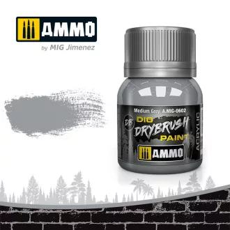 AMMO by Mig DRYBRUSH Medium Grey festék