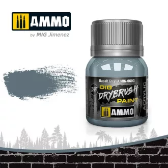 AMMO by Mig DRYBRUSH Basalt Grey festék