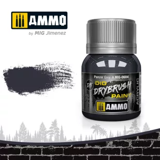   AMMO by MIG Jimenez - DRYBRUSH Panzer Grey szárazecset-festék 40 mL
