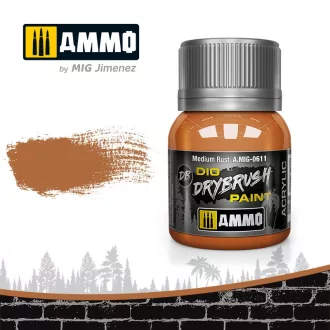 AMMO by Mig DRYBRUSH Medium Rust festék