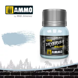   AMMO by MIG Jimenez - DRYBRUSH Light Blue szárazecset-festék 40 mL