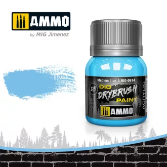   AMMO by MIG Jimenez - DRYBRUSH Medium Blue szárazecset-festék 40 mL