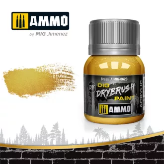   AMMO by MIG Jimenez - DRYBRUSH Brass szárazecset-festék 40 mL