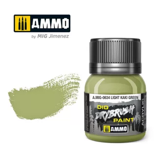   AMMO by MIG Jimenez - DRYBRUSH Light Khaki Green szárazecset-festék 40 mL