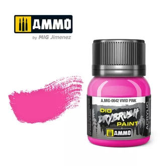   AMMO by MIG Jimenez - DRYBRUSH Vivid Pink szárazecset-festék 40 mL