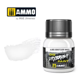   AMMO by MIG Jimenez - DRYBRUSH Fluor White szárazecset-festék 40 mL