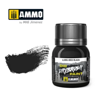   AMMO by MIG Jimenez - DRYBRUSH Black Brown szárazecset-festék 40 mL