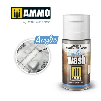   AMMO by MIG Jimenez - ACRYLIC WASH Neutral Grey Wash bemosó 15 mL