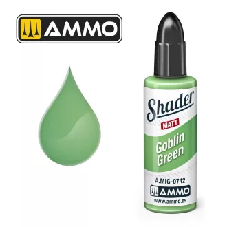   AMMO by MIG Jimenez - MATT SHADER Goblin Green makettező kiegészítő 10 mL