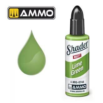   AMMO by MIG Jimenez - MATT SHADER Lime Green makettező kiegészítő 10 mL