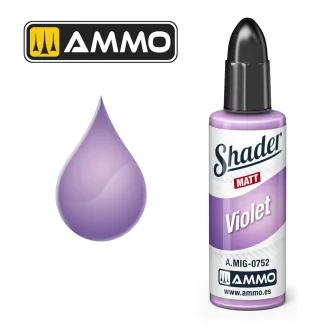   AMMO by MIG Jimenez - MATT SHADER Violet makettező kiegészítő 10 mL