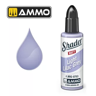   AMMO by MIG Jimenez - MATT SHADER Light Lilac Grey makettező kiegészítő 10 mL